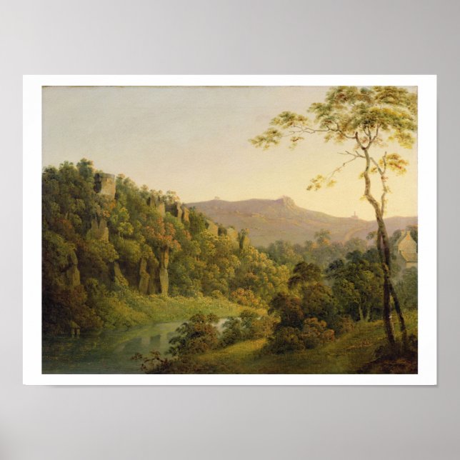 Poster Vista em Matlock Dale, Olhando para Black Rock E (Frente)