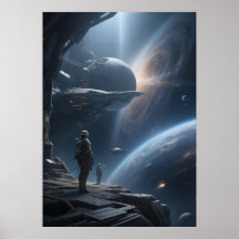 Vista Épica de Caminhada Espacial da Galáxia a par