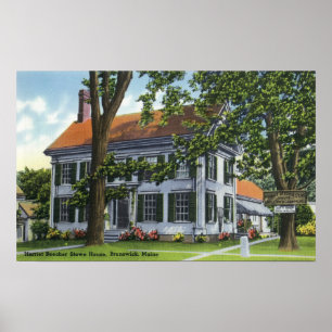 Poster Vista exterior da casa de Harriet Beecher Stowe