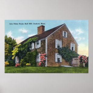 Poster Vista exterior da casa de John Alden