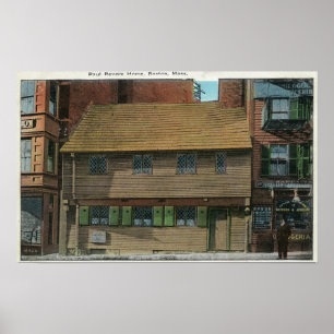 Poster Vista exterior da casa de Paul Revere # 3