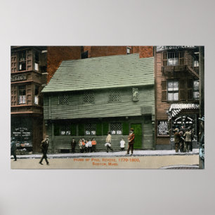 Poster Vista exterior da casa de Paul Revere # 4