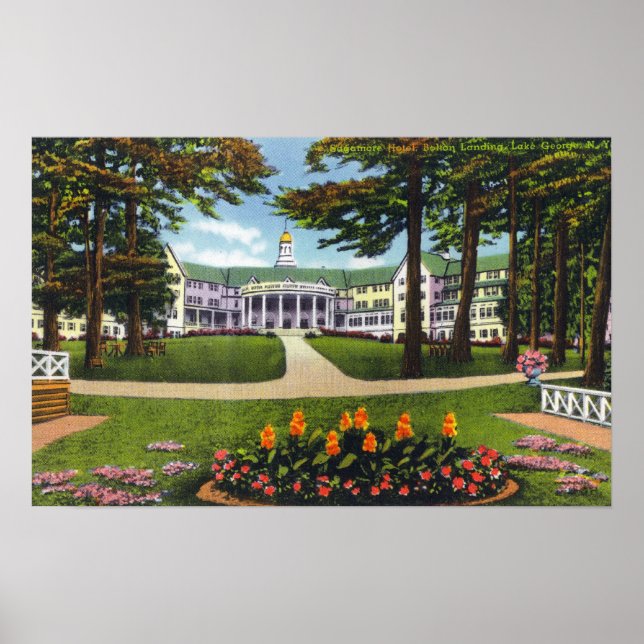 Poster Vista Exterior de Desembarque em Bolton do Hotel S (Frente)