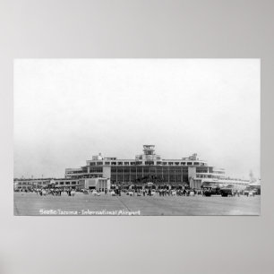 Pôster Vista exterior do aeroporto internacional de