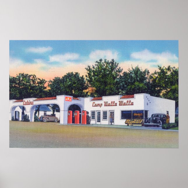 Poster Vista Exterior do Campo Walla Walla (Frente)