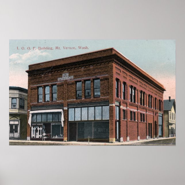 Pôster Vista Exterior do Edifício IOOF (Frente)