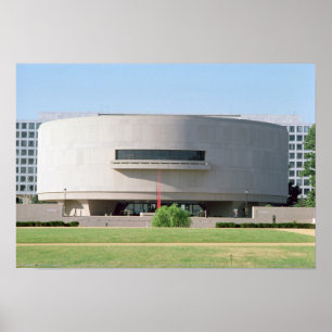Poster Vista exterior do Hirshhorn Museu, 1974)