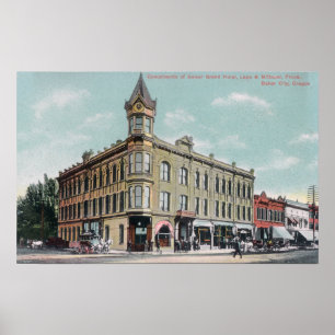 Pôster Vista exterior do hotel grande de Geiser