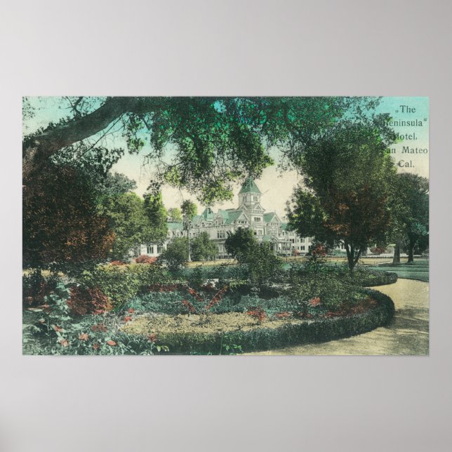 Pôster Vista Exterior do Hotel Península (Frente)