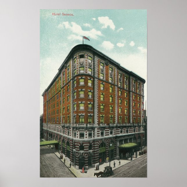 Poster Vista Exterior do Hotel Seneca (Frente)