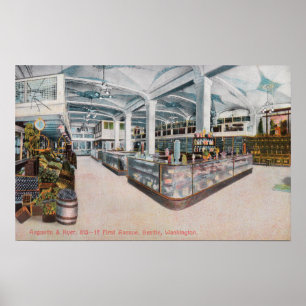 Poster Vista interior da padaria de Augustine & de Kyer