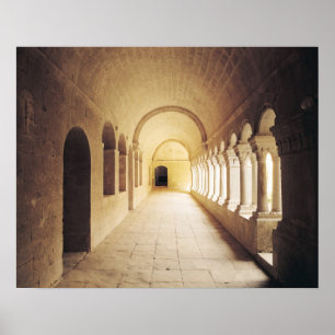 Poster Vista interior do claustro, fundada em 1148