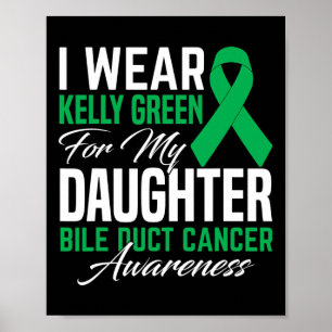 Poster Vista Kelly Green Para O Meu Cancer De Duto Biliar