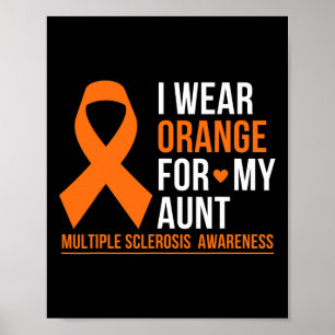 Poster Vista Laranja Para Minha Tia Esclerose Múltipla Sr