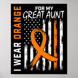 Poster Vista Laranja Para Minha Tia Excelente, Tia Leukem