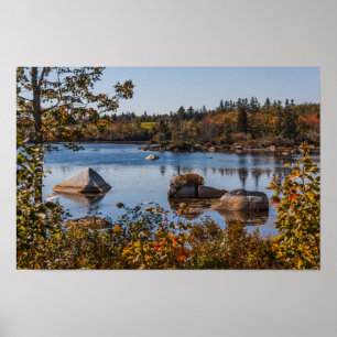 Pôster Vista lateral do Lago White Point