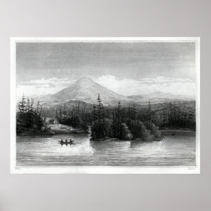 Pôster Vista no lago Raquette