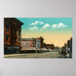 Poster Vista oriental da avenida grande