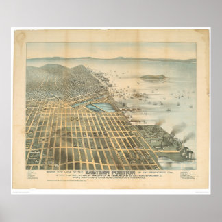 Pôster Vista Oriental de São Francisco, CA. (1529A)