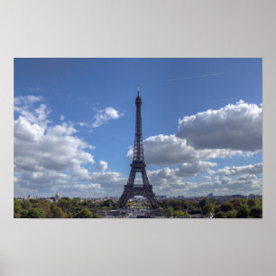 Poster Vista panorâmica da torre Eiffel - Paris