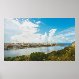 Poster Vista panorâmica de Havana, Cuba