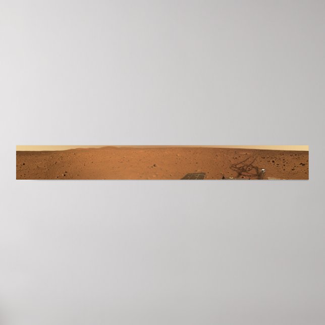 Pôster Vista panorâmica de Marte 10 (Frente)