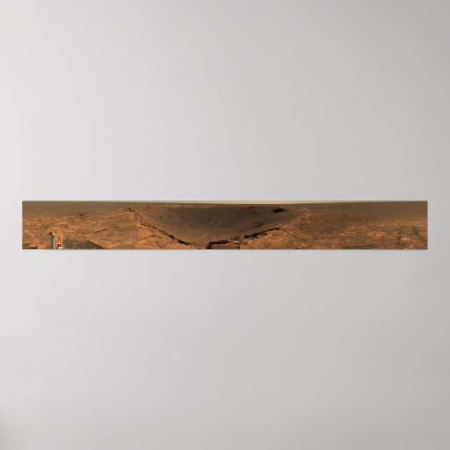 Pôster Vista panorâmica de Marte 9 (Frente)