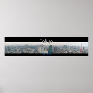 Poster Vista panorâmica de Tokyo