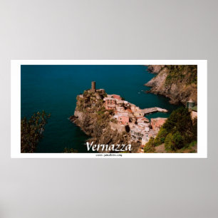 Pôster Vista panorâmica de Vernazza