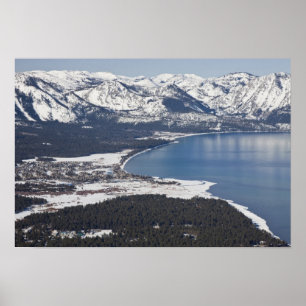 Poster Vista panorâmica do Lago Tahoe, EUA