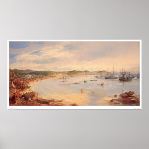 Poster Vista porto de San Francisco, Califórnia (0575A)