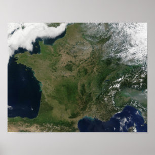 Pôster Vista satélite de France