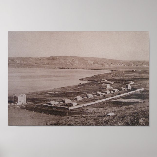 Poster Vista sobre o mar da Galileia na terra sagrada (Frente)