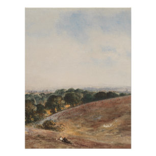 Pôster Vista sobre South Downs - John Martin