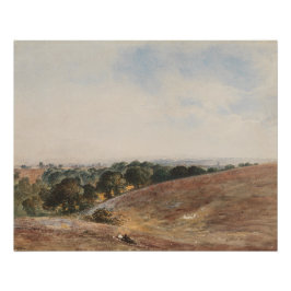 Pôster Vista sobre South Downs - John Martin