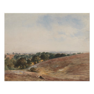 Pôster Vista sobre South Downs - John Martin