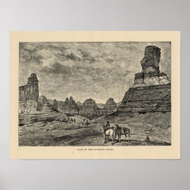 Poster Vista Terra das Rochas Permanentes (Frente)