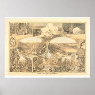 Pôster Vistas da estrada de ferro da costa de South