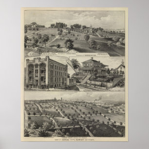 Pôster Vistas de Kansas City, Kansas