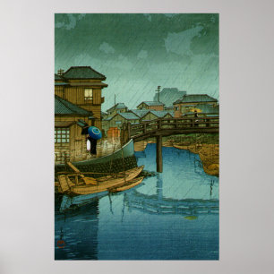 Poster Vistas de Tokaido Shinagawa Kawase Hasui 