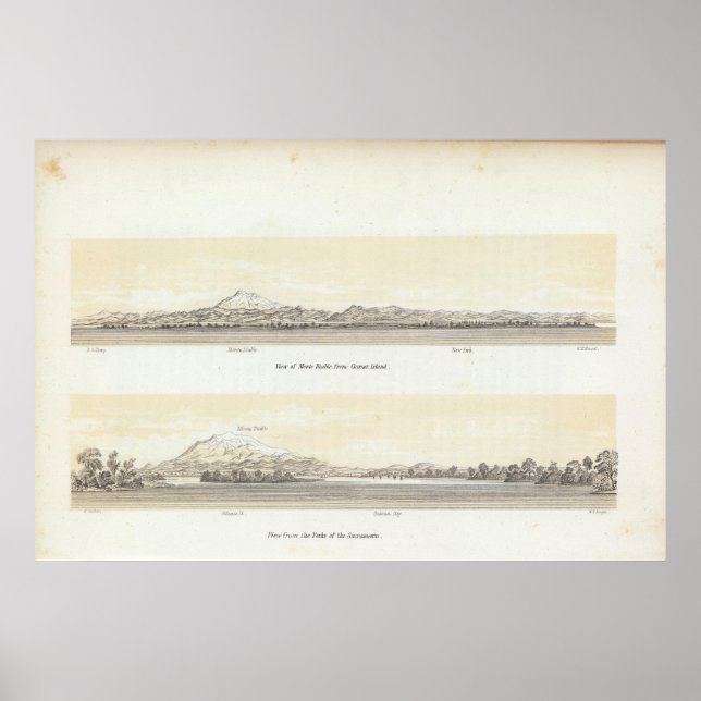 Poster Vistas do Mt Diablo (Frente)