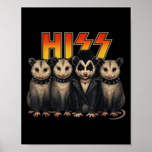 Poster Visto de Festas do Dia das Bruxas da Banda de Hiss