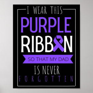 Poster Visto Esta Fita Roxa Para A Sobredosagem Do Pai Aw