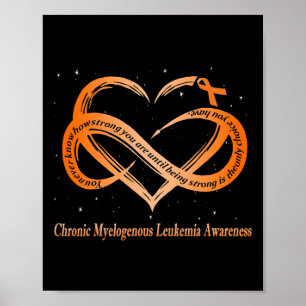 Poster Visto Laranja Para Leucemia Mielogenética Crônica