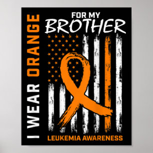 Poster Visto Laranja Para Sensibilização Do Irmão À Leuce