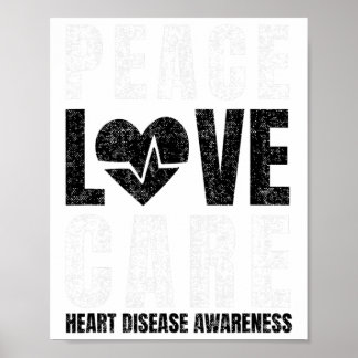 Poster Visto Red Day Love Peace Care Dizendo