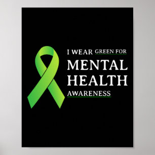 Poster Visto Verde Para Sensibilização Para A Saúde Menta