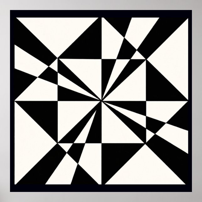 Poster Visual Pull | Modern Stretched Canvas Print (Frente)