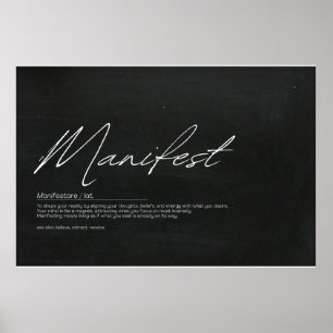 Poster Visualizar, Criar, Manifesto: Arte Inspiradora