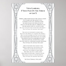 Poster Vitai Lampada Newbolt Poem Large